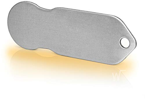 Einkaufswagenlöser Code24 Blanko / Schlüsselanhänger Einkaufschip mit Schlüsselfundservice / Abziehbarer Einkaufswagenchip Metall, Chip Einkaufswagen, Key Finder / 1 Stück