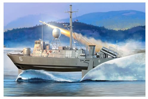 Hobby Boss 082006 1/200 PHM-2, USS Pegasus Hercules Plastikmodellbausatz, Modelleisenbahnzubehör, Hobby, Modellbau, Mehrfarbig, Medium