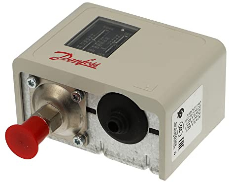Danfoss | KP5 | DANFOSS HIGH PRESSURE SWITCH (KP5) 1/4 PRESSURE CONNECTION TYPE: FLARE - MANUAL OPERATION, DREHTASTE, SCHWARZ, IP54