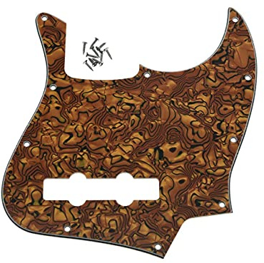Dopro J Bass Pickguard für USA/Mexikanische 4 Saiten Fender Jazz Bass Tiger Stripe