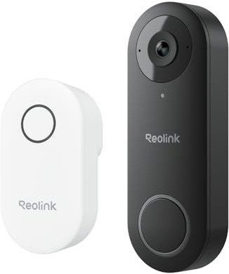 REOLINK Video Doorbell WiFi Camera - Wired 2K Outdoor, 5G&2.4G WiFi, 4:3 Wide View Angle, Smart Detection, Local Storage, No Subscription Front Door Home Security, Customized Reolink Chime