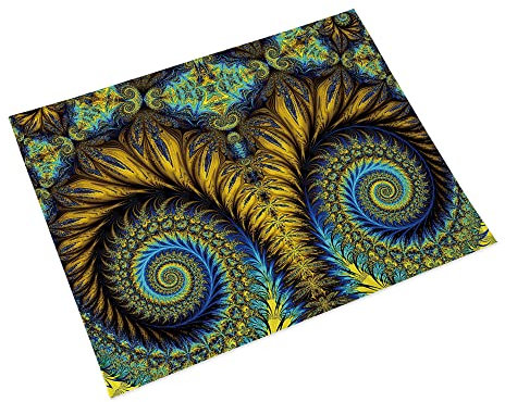 Manteles Individuales Amarillo Azul Real Salvamanteles Individuales Algodón Lino Lavable Individuales Mesa Resistente al Calor Bajoplatos Tapetes para Mesa Bajoplatos 30x45cm 8 Pcs