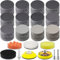 189 Pieces 2 Inch Sanding Disc, GOH DODD Hook and Loop Sanding Pads 60 to 10000 Wet Dry Sandpaper with 1/8 1/4” Shank, Backing Pad, Polishing Pads and Interface Pad for Wood Auto Metal Glass Resin