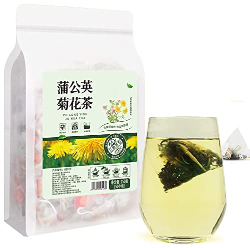 Plant Gift Dandelion Juhua Tea Bags 8.81oz (5g*50bags), madreselva, natural puro de china, té mixto saludable, combinación de té de flores 250g
