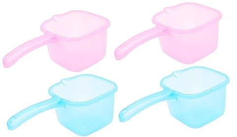 Cabilock Pelle à Eau Carrée 4pcs En Couleur Aléatoire Louche Cuisine En Plastique Outil De Jardinage Pour Arrosage De Fleurs Et Lavage Des Légumes