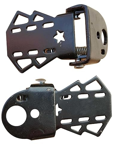 Happyyami 2 Paar Straßenpedale Plattformradpedale Rennrad Nicht Flache Pedale Reisezubehör Pedale aus Metall Bergpedale Fußhocker Fahrrad Rücksitzpedal Fußstütze Falten Radfahren Kind