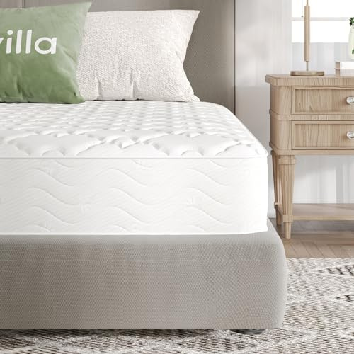 Novilla Materasso Matrimoniale 160x190 cm in Schiuma e Molle, Altezza 20 cm, Supporto Confortevole e Traspirante, Per un Sonno Silenzioso e Rigenerante