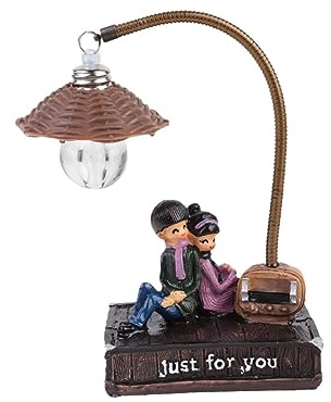 Yardenfun Lampada Notturna Per Statua Decorativa Luce Da Comodino Con Design Moderno e Atmosfera Romantica Per Donne e Ragazze Abbigliamento Rosa