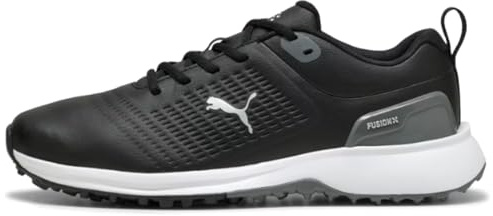 Puma Fusion Plus SL, Chaussure de Golf Mâle, Puma Black-Puma White,