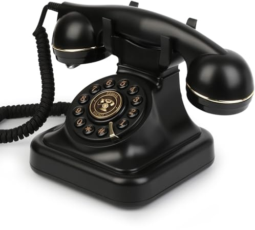 Sangyn Audio Gästebuch Hochzeit Telefon Audio Gästebuch Telefon mit Voicemail, Unterstützen Sie Individuelle Audio-Nachrichten, Hochzeitstelefon für Partys Hochzeiten Geburtstage Geständnisse, Schwarz