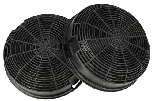 vhbw 2x Filtres à charbon actif compatible avec Faure FHC90131X, FHC90131W, FHC 90131N, FHC 90131W hotte aspirante - 15,3 cm