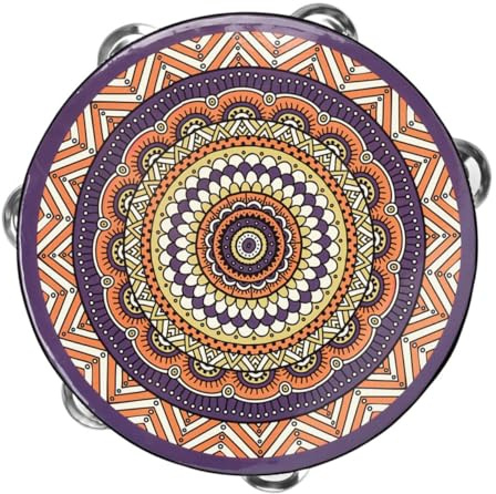 JOINPAYA Handheld Tambourine Mit Einreihigen Jingles Rundum Sichere Materialien Und Leichtes Design Traditionelles Musikinstrument Für Anfänger Und Interaktive Musikspiele Von Kindern Und e