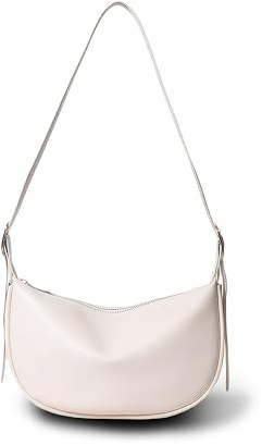 Lin's Liliana Borsa a tracolla da donna, in pelle PU, a mezza luna, impermeabile, elegante borsa a tracolla con tracolla regolabile
