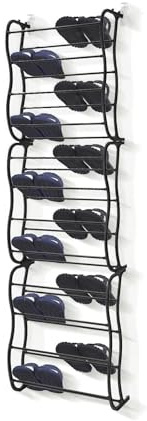12 Tier Over Door Shoe Rack 36 Pairs Capacity Hanging Shoe Storage Space Saving Shoes Organize for Room Bedroom Dressing Room