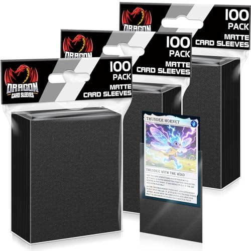 300 ct samlarkortsfodral, matta kortfodral plast mjuka kortfodral kortskydd för MTG, TCG, baseball, sport, standard spelkort