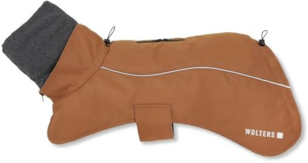Wolters Hundejacke Cape Adventure | Gefütterte Winterjacke für Hunde | Farbe Braun | Größe 26 (Rückenlänge 25-27 cm)