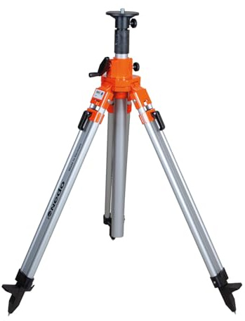 Nedo mittelschweres Kurbelstativ - Nutzhöhe von 0,83m bis 2,72m - für Rotationslaser und Messgeräte