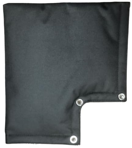 Gettimore Copertura impermeabile e antigelo per tubi dell'acqua, manicotto di protezione per rubinetto esterno isolato - nero/bianco, 30,5 x 33 cm nero