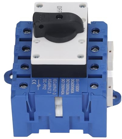 HWGING Interruttore Fotovoltaico CC, capacità di Interruzione Elevata, Isolatore Solare Fotovoltaico, Interruttore di Commutazione, DC600V, DC1000V, DC1200V