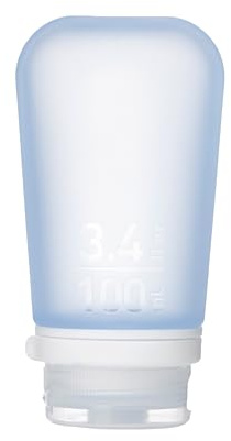 Humangear GoToob+ Bouteille de Voyage avec Bouchon verrouillable Bleu 100 ML