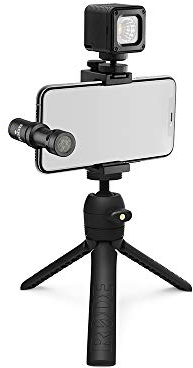 RØDE Vlogger-Kit iOS Komplettset für iPhones, inklusive Kondensator-Richtmikrofon, Stativ, microLED und weiteres Zubehör