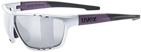 Uvex sportstyle 706 Sportbrille, silver plum matt/silver, one size