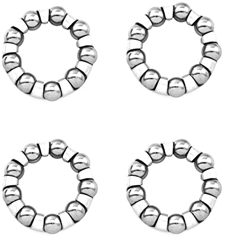 ZYAMY 4pcs Bicycle Crank Ball Bearing 1/4 Inch X 9 Balls Ball Bearings for Bike Crank Bottom Bracket Mountain Bike Parts Repair Accessories