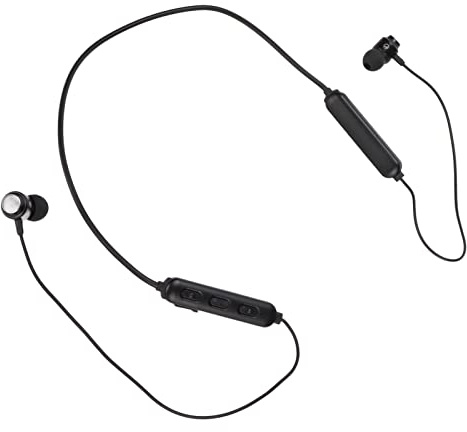 Dilwe V5.0 Cuffie con archetto da collo, Bluetooth 5.0, wireless, con cancellazione del rumore, colore nero