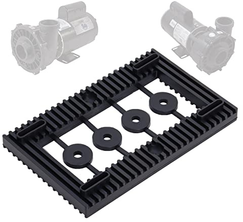 Swess Pool Pump Pad Anti-Vibration Hot Tub Pump Motor Mount Base Pad for Quiet Effectively Reduce Noise 95% Rubber