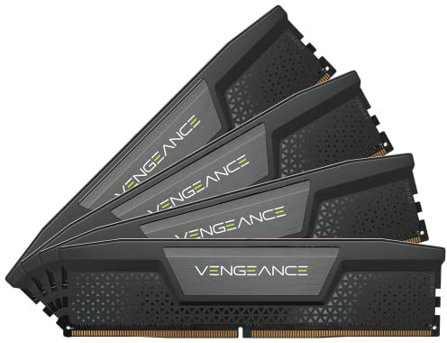 Corsair Vengeance DDR5 RAM 64GB (4x16GB) 6000MHz CL36 Intel XMP iCUE Kompatibler Computerspeicher - Schwarz (CMK64GX5M4B6000C36)