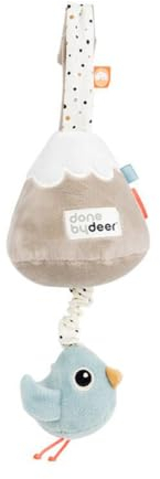 Done by Deer Musik Kuscheltier Birdee – Weiche Spieluhr für Babys ab 0 Monaten – Beruhigender Vogel mit Melodie – Babyspielzeug im Farbmix