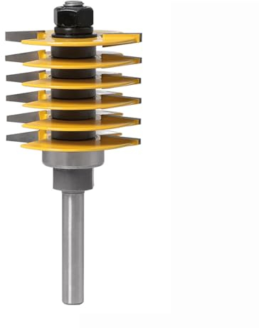 Kastengelenk Jig Finger Joint Router Bit, 8mm Schwalbenschwanz Fräser, 1/2 Schaft Kleber Cutter Holzbearbeitung Fräser Kit, Bohrer Fräser Montage für Profis und Anfänger (1/2 Inch)