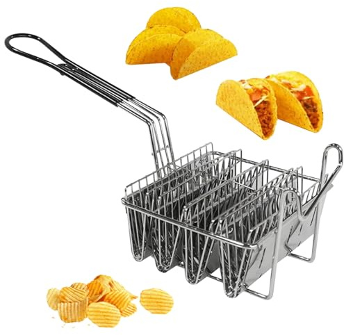 KDAMGOQE Panier de friteuse à Taco pour Frire Le Panier de frite