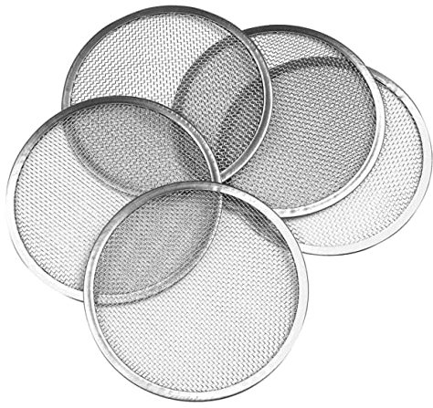 PHENOFICE 5St Einmachglasdeckel mit Löchern mutfak aksesuarları küchenzubehör küchenasseccoires Konservenringe Sprossen-Zuchtset Sprossendeckel sprießende Deckel Rostfreier Stahl Silver