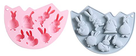 Ciieeo 2 Moldes De Silicona Molde Huevos Pascua Pasteles Decoración De Festivo