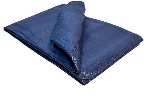 TARPAFLEX 5.4m x 7m Blue/Green Tarpaulin Waterproof Lightweight Tarp Sheet Cover, 70gsm Multipurpose Groundsheet With UV Protection & Shrinkproof Material