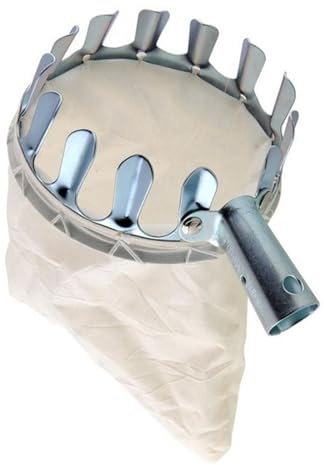 Obstsammler mit Tasche, tragbarer Obstpflücker, Metall, Obstpflücker, Gartenarbeit, Bauernhofpflücker, Fangkorb, Obstfänger, Erntepflückwerkzeug zum Pflücken von Äpfeln, Zitrusbirnen