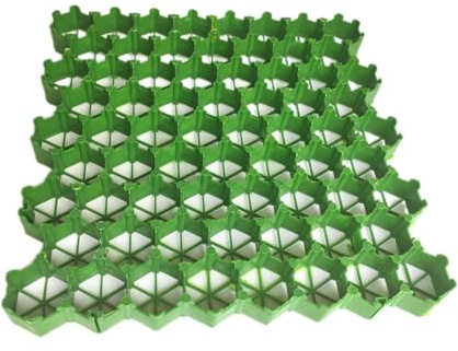Tapis en Plastique for allées, Tapis de Sol for allées de Jardin for stabilisateurs de Gravier, Grille de Sol en Gravier, for renforcement du Sol(7cm-16 Pieces)