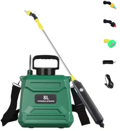 8L Spruzzatore Elettrico Annaffiatoio Ad Alta Pressione Agricolo Con Bacchetta Telescopica Ricaricabile Elettrico Misting Portatile Giardino