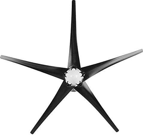 AUNMAS Generatore Eolico, Eoliche a 5 Pale Piccole Alternatore con Rotore a Magneti Permanenti a Basse Vibrazioni 800W per Barche Terrazze Cabine, Facile Installazione, Alto Utilizzo (12V)