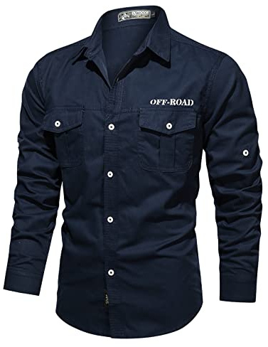 Celanisai Safari Camisa de manga larga para hombre, camisa funcional al aire libre, camisas de secado rápido, protección UV, camisa de pescador, transpirable, con botones, camisa de ocio, ajustada