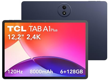 TCL TAB A1 Plus, 6GB+128GB, Display Immersivo 2.4K da 12,2 a 120 Hz, Processore Avanzato a 4 nm, Corpo in Metallo Sottile, Google Gemini, AI Toolbox, UI Intuitiva