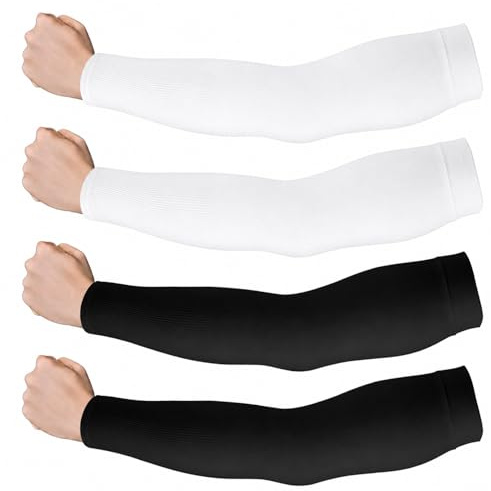 Yehhua UV Protection Arm Sleeves,Compression Arm Sleeve,UPF 50+ Sun Sleeves,Hole Tattoo Cover Up Cooling & Breathable Sports Sleeve,for Adults Outdoor Enthusiasts Driving,Fishing,Cycling,Hiking