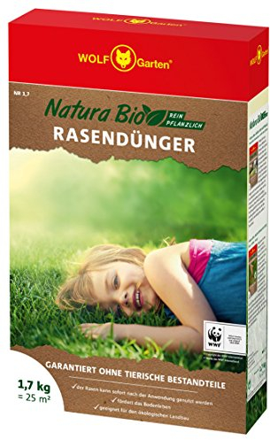 WOLF Garten WOLF-Garten - Natura Bio - Rasendünger - NR 1,7 für 25 m², braun, 40 x 60 x 111 cm, 3852005