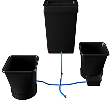 Auto Pot AutoPot XL Solid Flexible Water Butt Kits Systems Hydroponics 25L Pots (Tank Type: Solid; Tank Size: 47L; Pot Qty: 2)