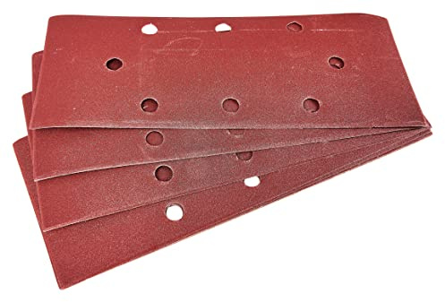Amtech V4015 P240 Grit 1/3 Sheet Sander Set, 10 Piece Sanding Sheets, 93mm x 230mm