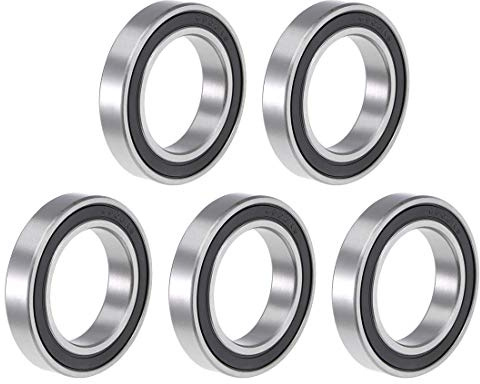 sourcing map 5Stk. 6906-2RS Kugellager doppelt versiegelt ABEC-1 Lager Chromstahl 30x47x9mm