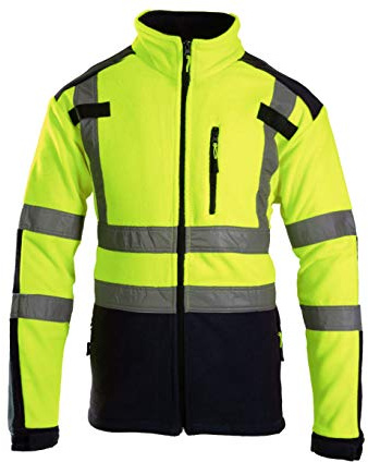 Brixton Flash Herren Fleece Jacke Reflektierend Vlies Schutzjacke Arbeitsjacke 320 g/m2 (S)