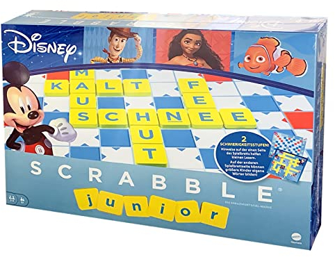 Demacia SCRABBLE Junior Disney Edition, Kreuzworträtsel-Brettspiel