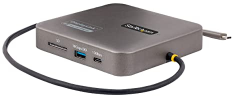 StarTech.com USB-C Docking Station, Dual 4K 60Hz HDMI Dock, 2x 10Gbps USB Hub, 100W PD, GbE, Macbook Pro (M-serie) Kompatibel